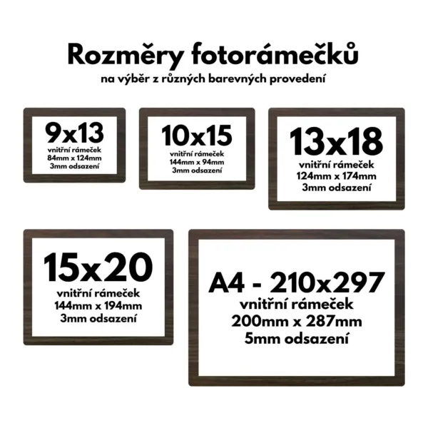 Fa fényképkeret – kiegészítő a fali fotófákhoz